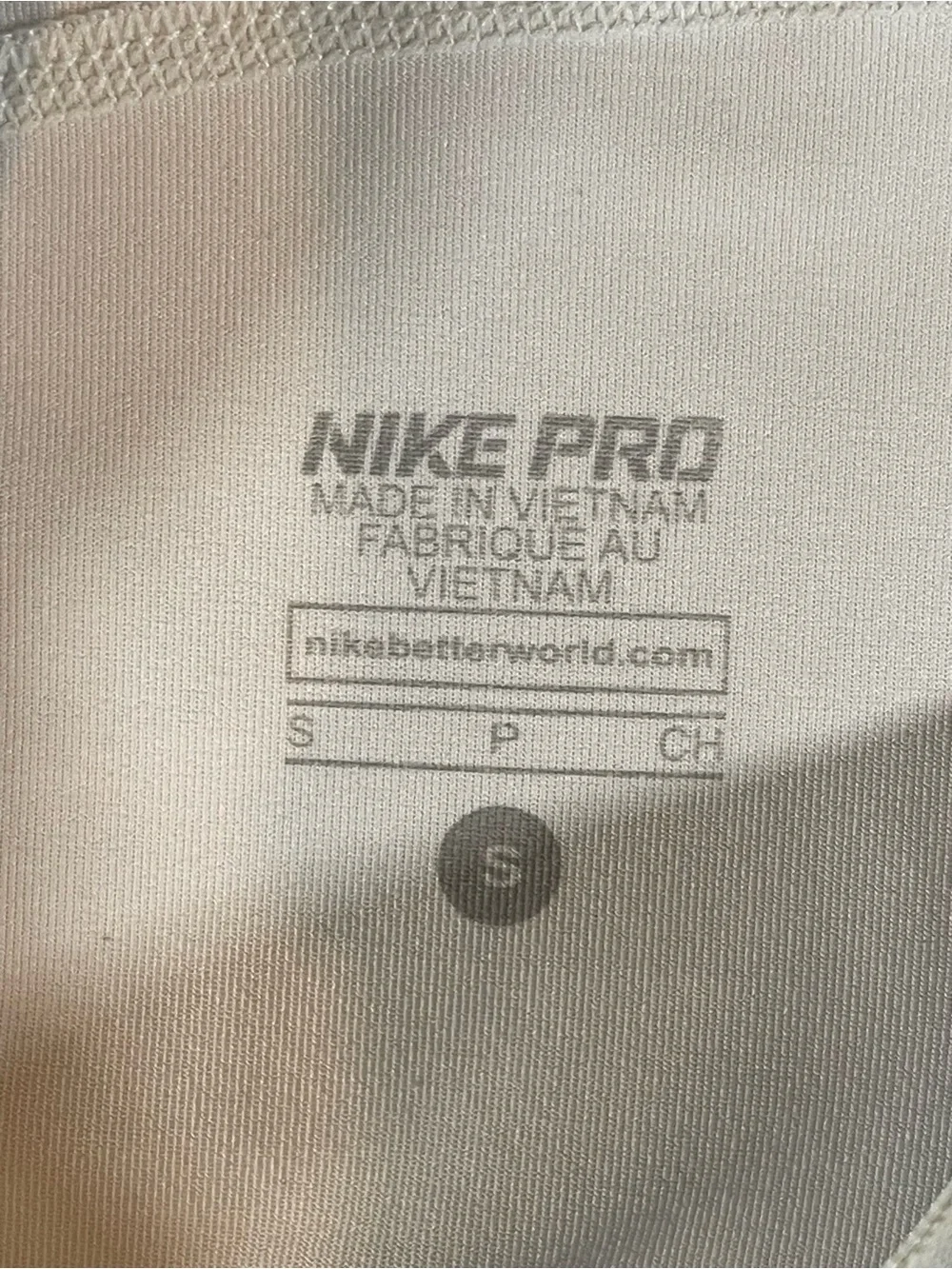 Nike Pro Dri-Fit Women’s Compression Light Gray Athletic Shorts Size Small